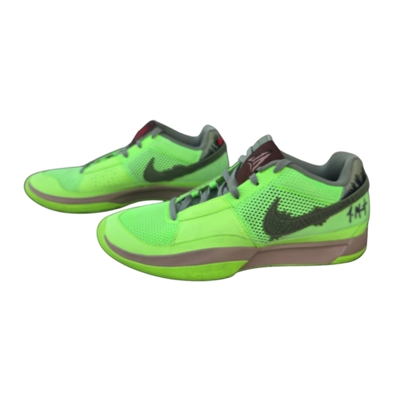 Nike Ja 1 Men's Basketball Shoes Lime Blast/Oil Green-black size 11 Halloween - Picture 1 of 9